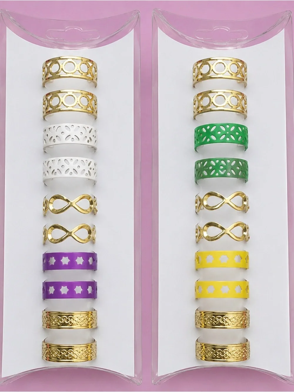 Gold Tone Toe Ring Set - 10 pk, Choose one set